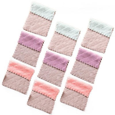 Microfiber Cleaning Cloths (Coral Green, 9 Pieces) - Perfect For Year-End Clean_