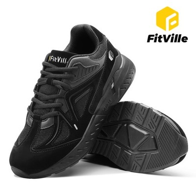 Fitville Mens Sneakers Extra Wide Walking Shoes Casual Running Shoes Pain Relief