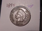 New Listing1894 INDIAN HEAD CENT VF POPULAR BETTER DATE SHIPS FREE
