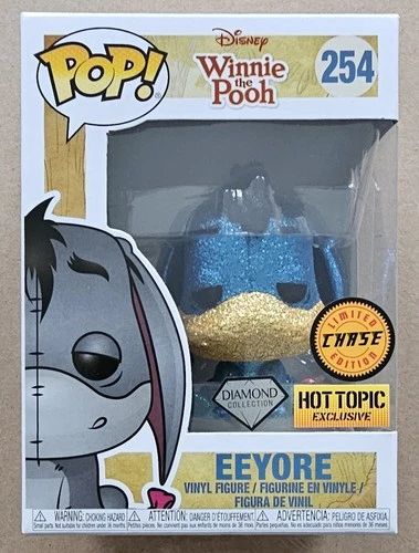 Funko Pop! Disney Eeyore 254 CHASE Diamond Glitter MINT + Rare Exclusive