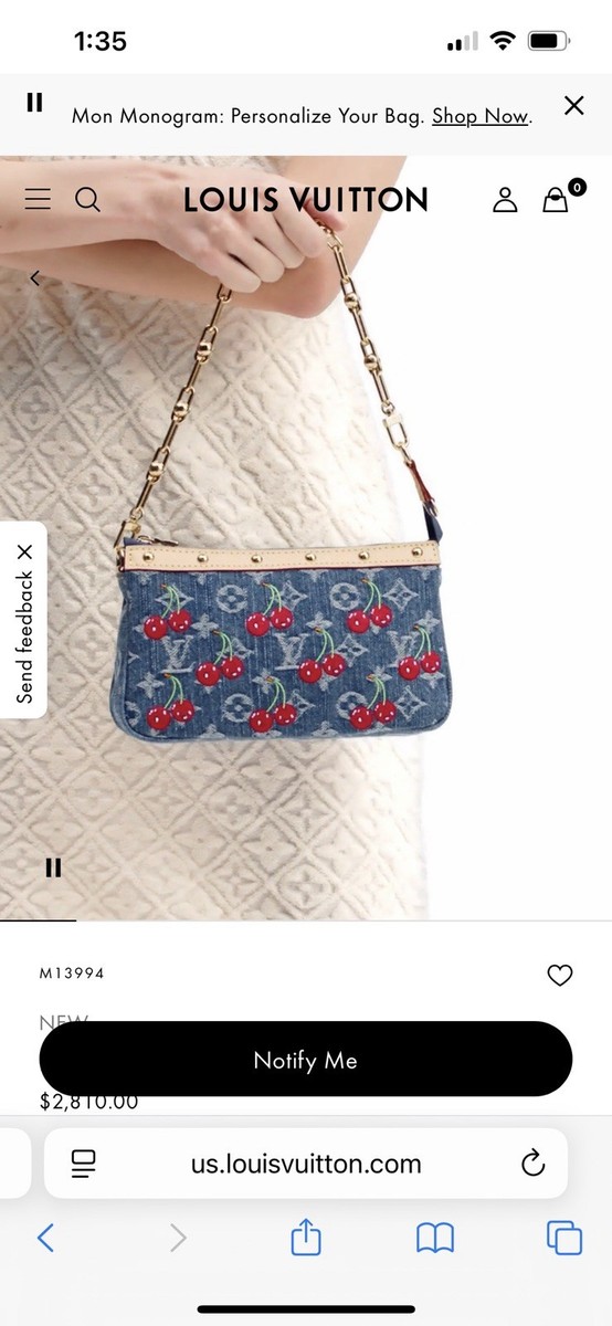 Louis Vuitton Cherry Murakami M13994 LV x TM Pochette