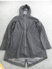 Kuhl Projekt Jacket Womens Large Gray Hooded Long Rain Windbreaker Style 2198