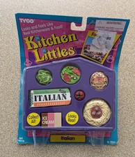 Vintage 1995 Tyco Kitchen Littles Pretend play food Italian NOS spaghetti