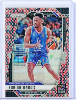 2024-25 Panini Prizm Euroleague RODRIGUE BEAUBOIS Anadolu Snakeskin Prizms SSP