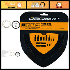 Pro Road Brake Cable Kit - Shimano/SRAM Compatible, Black, High Performance, Eas