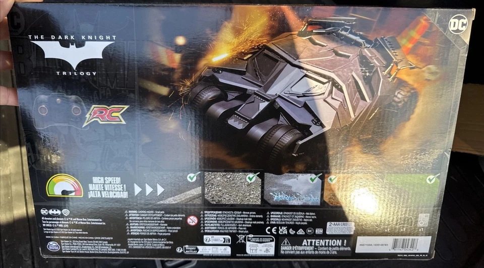 DC Batman BATMOBILE Tumbler RC Remote Control Car by Spinmaster (New, Sealed) - Image 4 of 4