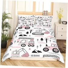 Construction Bedding Set for Girls Boys Kids Twin Twin No Comforter Multi 01
