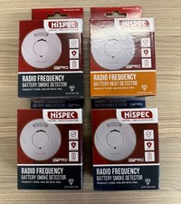 Hispec Wireless Interlink 3 x Smoke and 1 x Heat Alarm Lithium Battery Powered