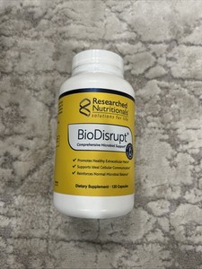 research nutritionals Biodisrupt 120 Capsules  Exp 07/27 New Sealed