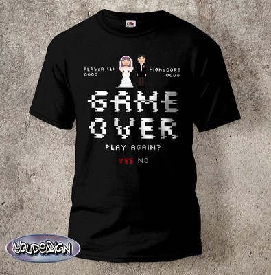 JGA Shirt Männer Junggesellenabschied Hangover Hochzeit Game Over Bachelor Party