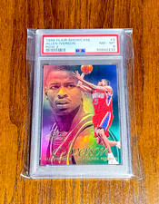 Allen Iverson 1996 Flair #3??PSA 8 NM-MT??Row 2??Rookie Card RC?NBA HOF. rookie card picture