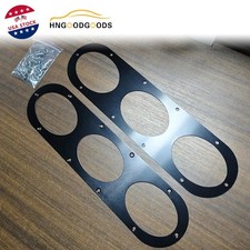 2black Car Rear Bumper Race Air Diversion Diffuser Panel Kit Universal Aluminum