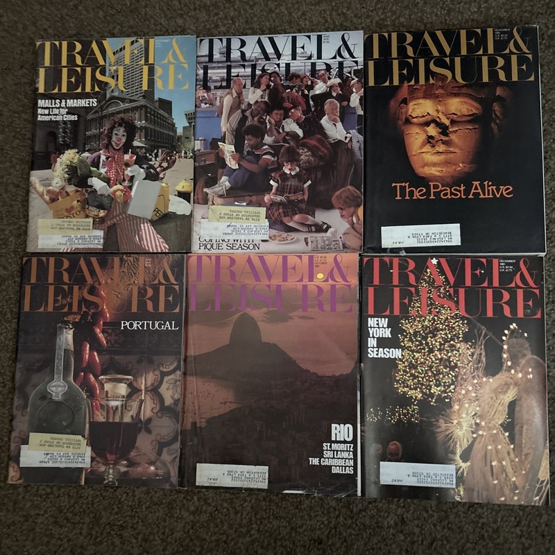 Travel + Leisure Magazine Lot Of 6 1979 & 1981 Random Months Vintage