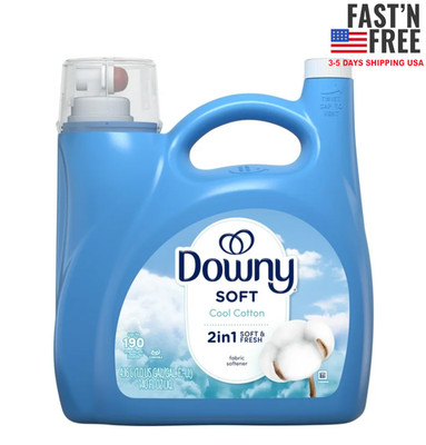 Downy Liquid Laundry Fabric Softener and Conditioner,Cool Cotton,140 fl 190 load