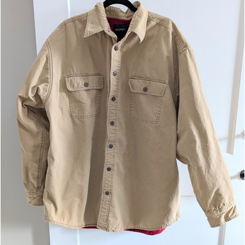 Vintage Mens Puritan Fleece Lined Chore Barn Jacket Shacket Camel Size 2XL 50/52