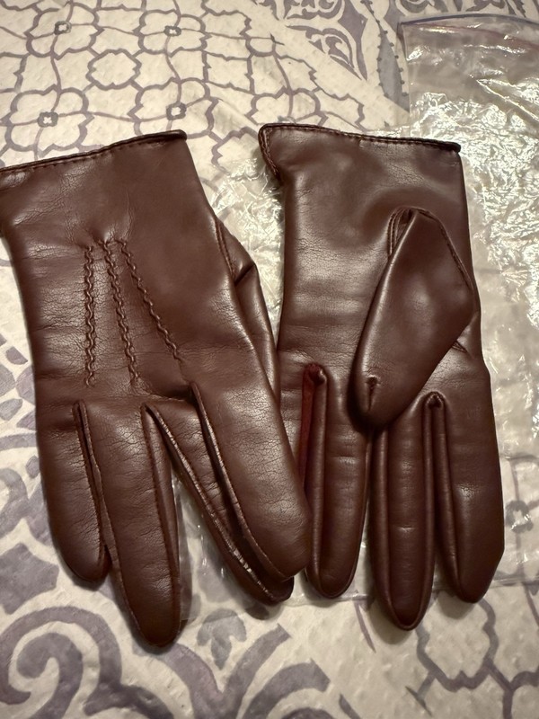 Brown Ladies Gloves 7.5-8 Lined 