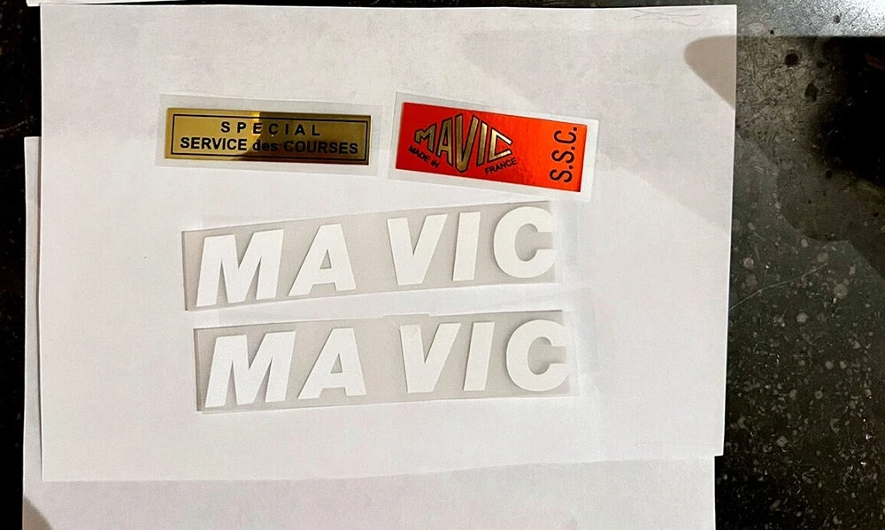 Mavic Special Service Des Courses MAVIC SSC Rim Decals/Stickers - Set