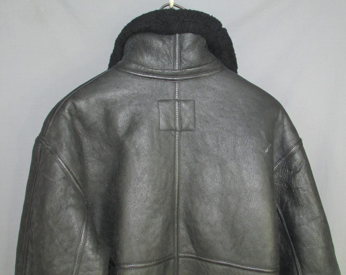 Vintage Schott Bros.Type B-3 Mouton Leather Flight Jacket
