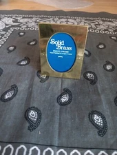 Mini SOLID BRASS Hand Polished Lacquer Coated Photo Frame