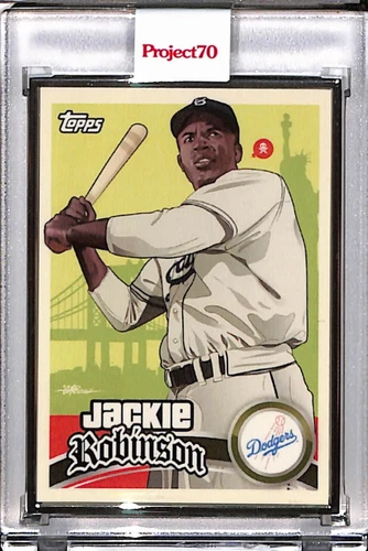 2021 TOPPS PROJECT 70 #564 JACKIE ROBINSON BY QUICCS P70 AP SILVER FRAME 02/51