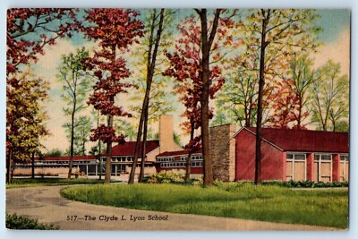 c1940 Glenview Illinois IL Vintage Postcard Clyde L. Lyon School View Building