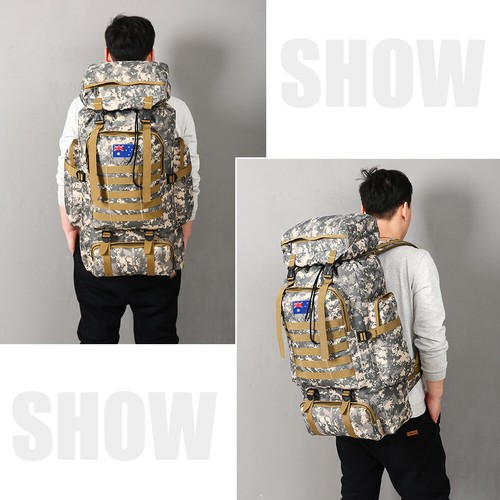 30L/40L/80L Military Camping Tactical Backpack Rucksack Travel Hiking Army Bag - Picture 2 of 131