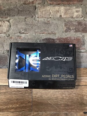 Azonic Wicked MTB Cycling Bike Pedals Dirt (Blue)