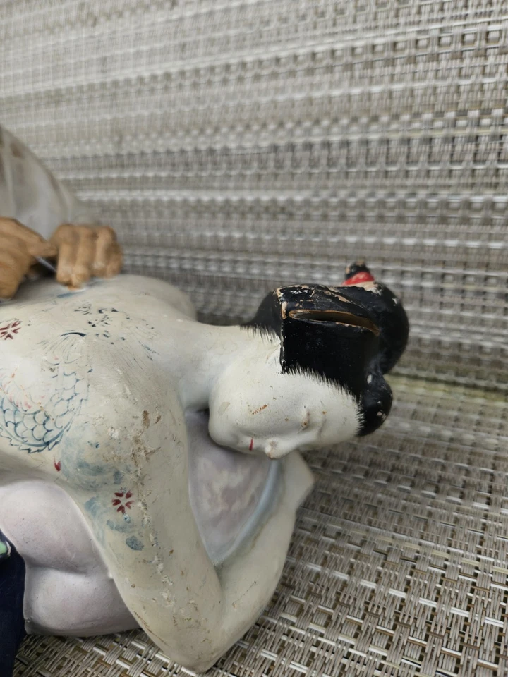 Rare Vintage Japanese Urasaki Hakata Doll, Japanese Geisha & Tattoo Artist - Image 4 of 4