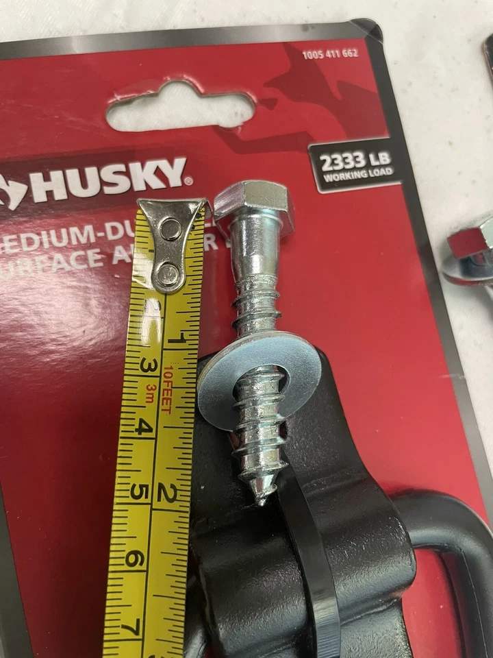 X2 2 Pk Husky Medium Duty Black Surface Anchor Ring With Anchor Bolts - Image 4 of 4