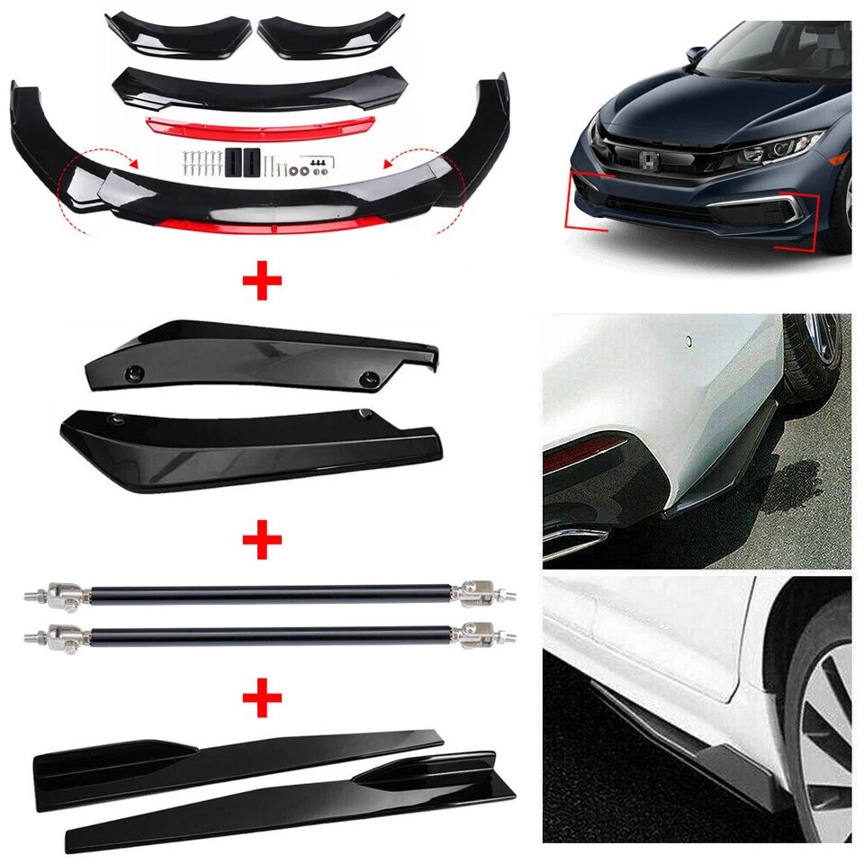 Front Bumper Lip Spoiler Splitter Body Kit Side Skirt Rear Lip For Toyota Celica Foto 2 de 4