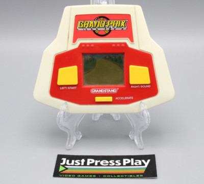 1989 Tiger Electronics Grandstand Grand-Prix Handheld LCD Game Tested Working