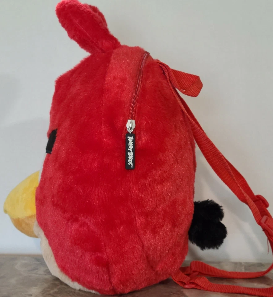 Mochila de felpa roja unisex Rovio Angry Birds 16" roja. Foto 4 de 4