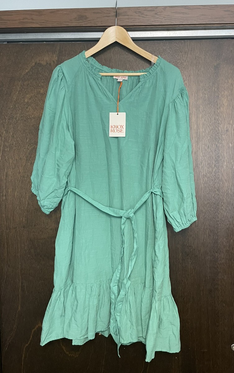knox rose green dress NWT!Knox Women’s Mint Size XL Viscose Cotton Flowy Boho Hippie Masquerade Ball Gowns