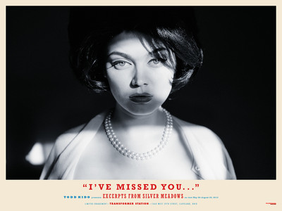 TODD HIDO 'Woman in Pearls' Silver Meadows 2013 Exhibition Poster TODD HIDO 'Woman in Pearls' Silver Meadows 2013 Exhibition Poster
