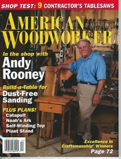 American Woodworker MagazineDecember 1997 Issue 63 - with Andy Rooney