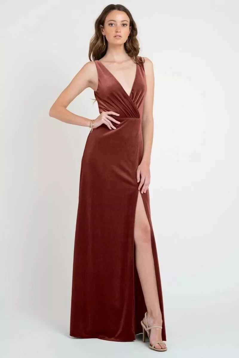 Jenny yoo top english rose velvet