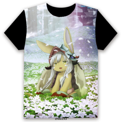 トップス nanachi Made in Abyss Nanachi Basic Short Sleeve T-shirt Unisex Cosplay