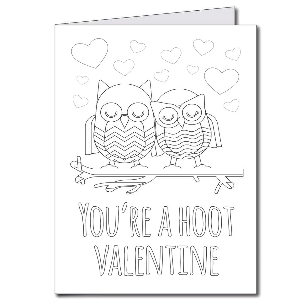 Tarjetas de San Valentín Gigantes Coloreables para Niños - 2'x3' - 3 Diseños - ENVÍO GRATUITO Foto 4 de 4