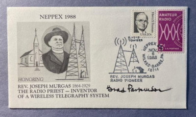 SIGNED BRAD PARKINSON FDC AUTO FIRST DAY COVER - GPS INVENTOR