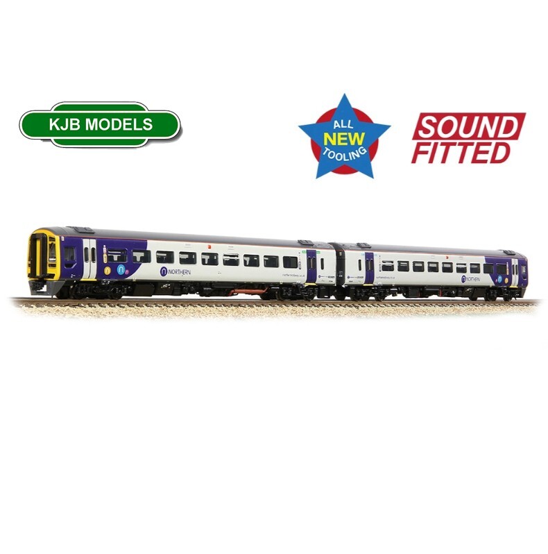 N Gauge Farish 371-858SF DCC SOUND Class 158 2 Car DMU 158844 Northern