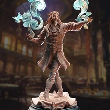 DM Stash Miniatures Elf Male Enchanting Sorcerer Wizard Caster DnD D&D RPG 32mm