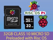 RISC OS for Raspberry Pi Preloaded Class 10 Micro SD