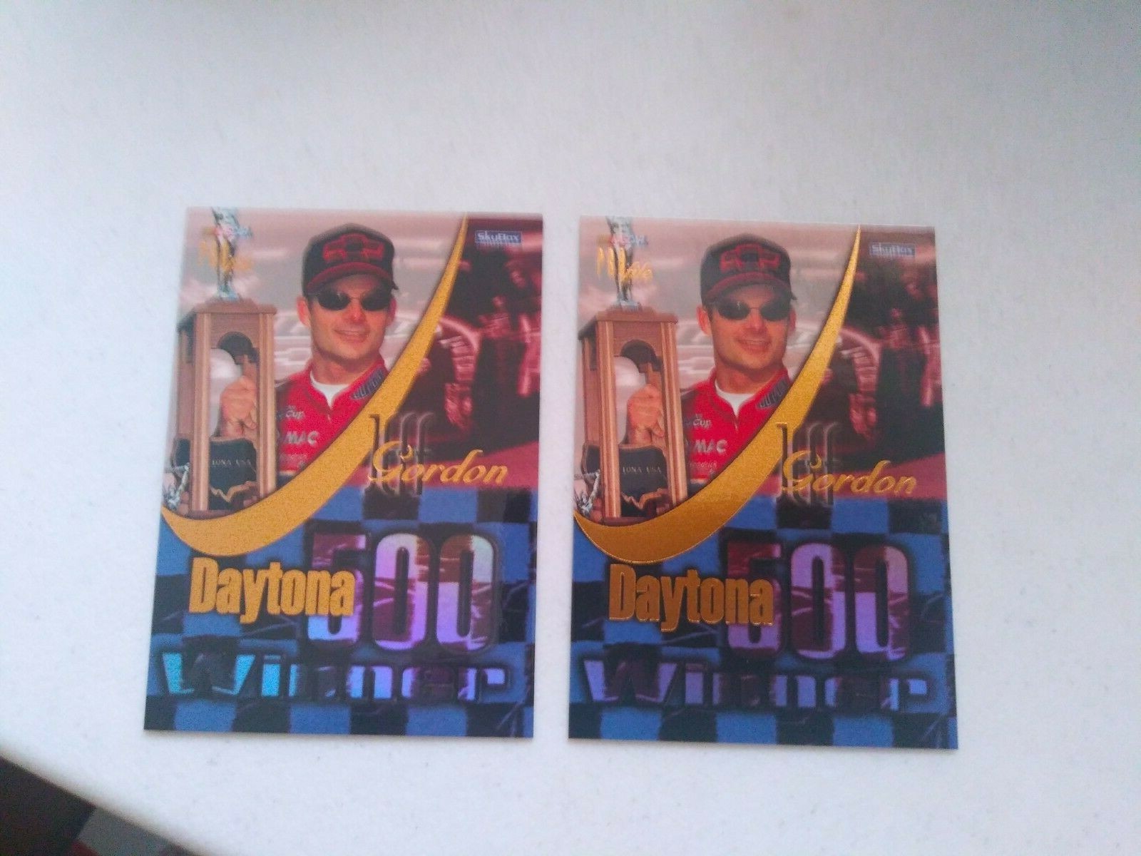  (2)  Nascar 1997 SkyBox Profile Daytona Jeff Gordon D1 
