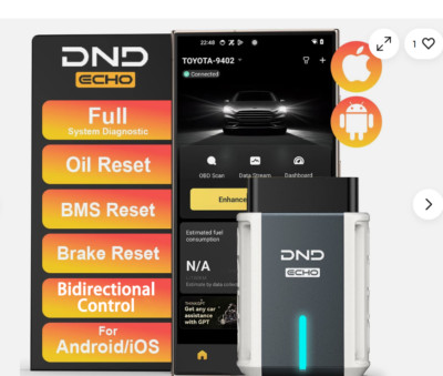 DND ECHO All System Car Bidirectional OBD2 Scanner Diagnostic Tool Oil BMS ABS