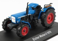 Modell Statischer Landwirtschaftstraktor Eicher Wotan Ii 1976 Mit Vitrine 1/43