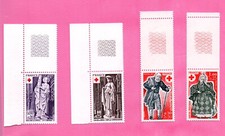 FRANCE -  1976/77 - YT 1910/11 et 1959/60**MNH - BDF - CROIX ROUGE