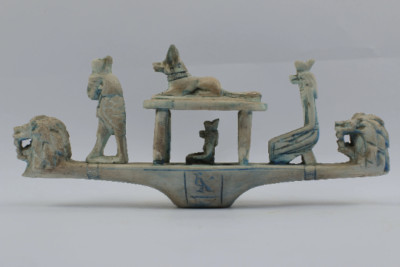 Wunderbare Replik Boot der ägyptischen Götter (Anubis, Hathor, Horus, Sekhmet)