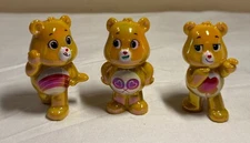 Care Bears 2" Figures - Super Shiny Gold & Ruby - Lot of 3