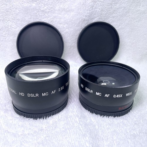 Japan Optics Professional HD DSLR 2,5X Tele & 0,45X Weitwinkel MC AF Objektiv - Bild 3 von 5