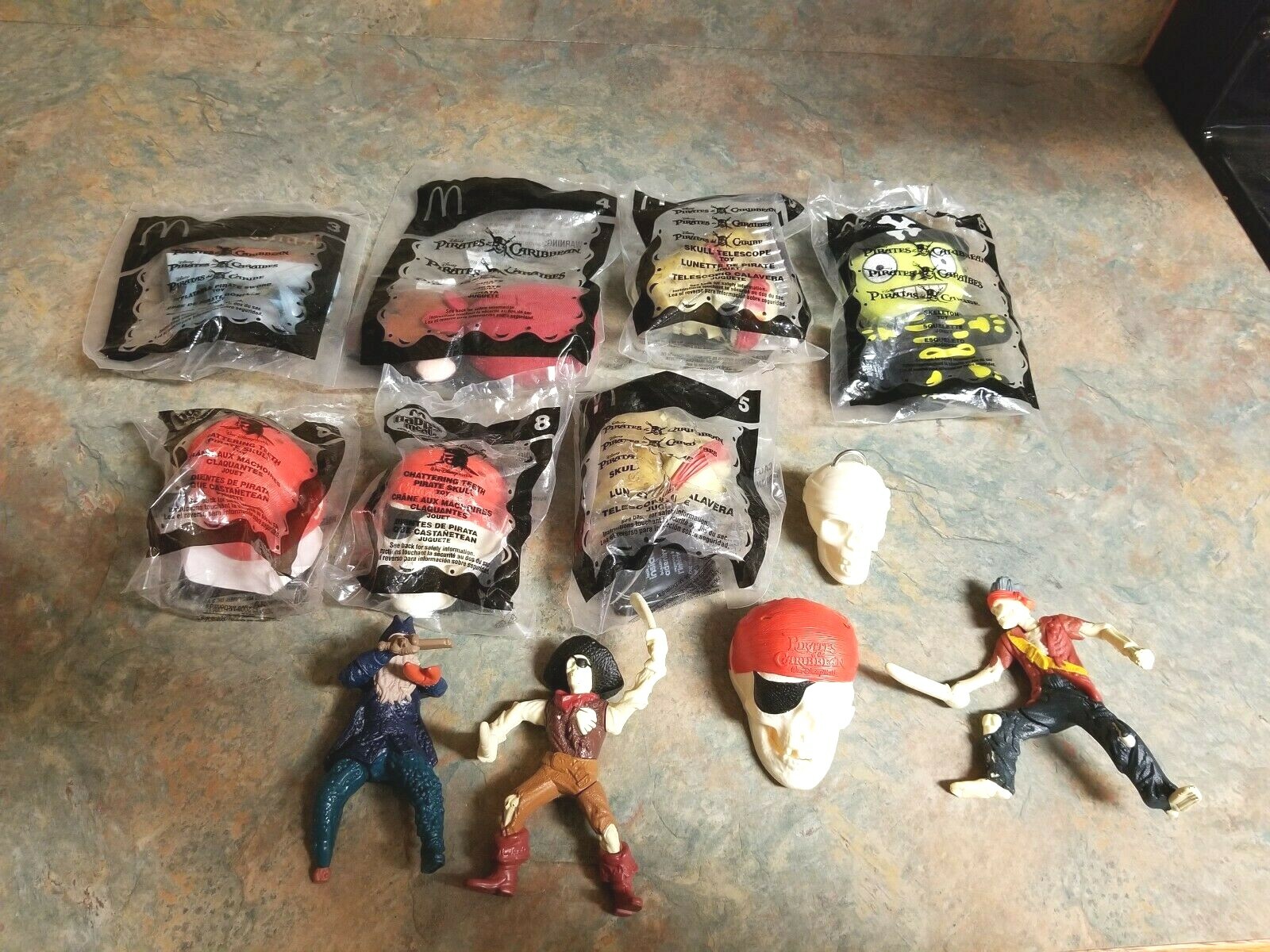 pirates of the caribbean mcdonalds toys